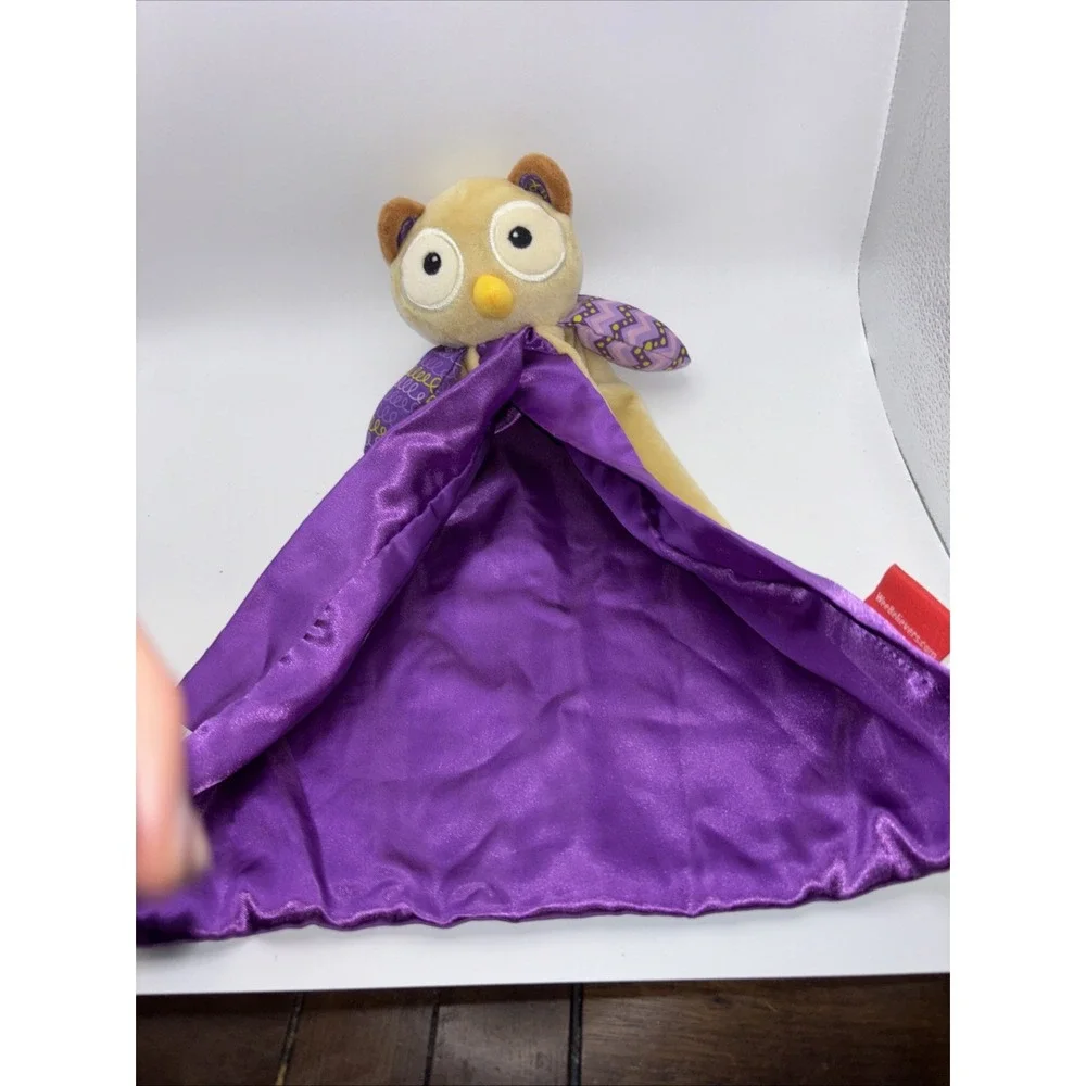 We Believers Owl Jesus Loves‎ Me Baby Lovey Security Blanket Plush